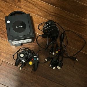 GameCube with Mario Baseball Game